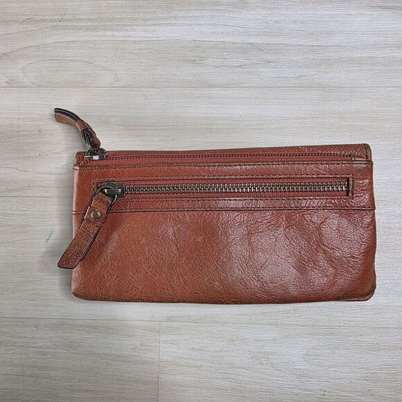 Fossil Genuine Leather Women's Wallet Cards Cash Coins Pockets Brown Orange 2010 - Picture 3 of 15